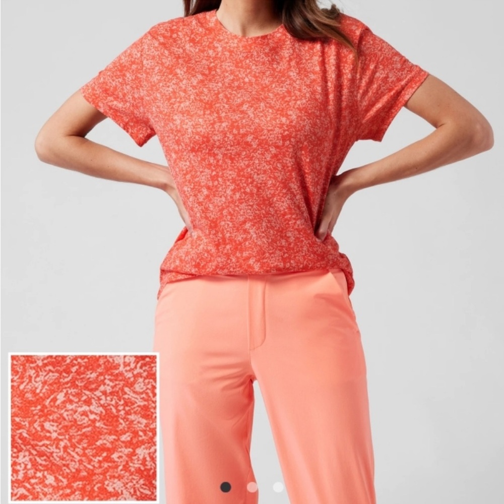 Athleta, Organic Cotton Relaxed Crew Neck Top XL